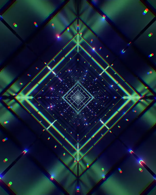 Túnel de Neó Graella de Diamant Vòrtex VJ Loop 4:5 Instagram 60fps Protector de pantalla