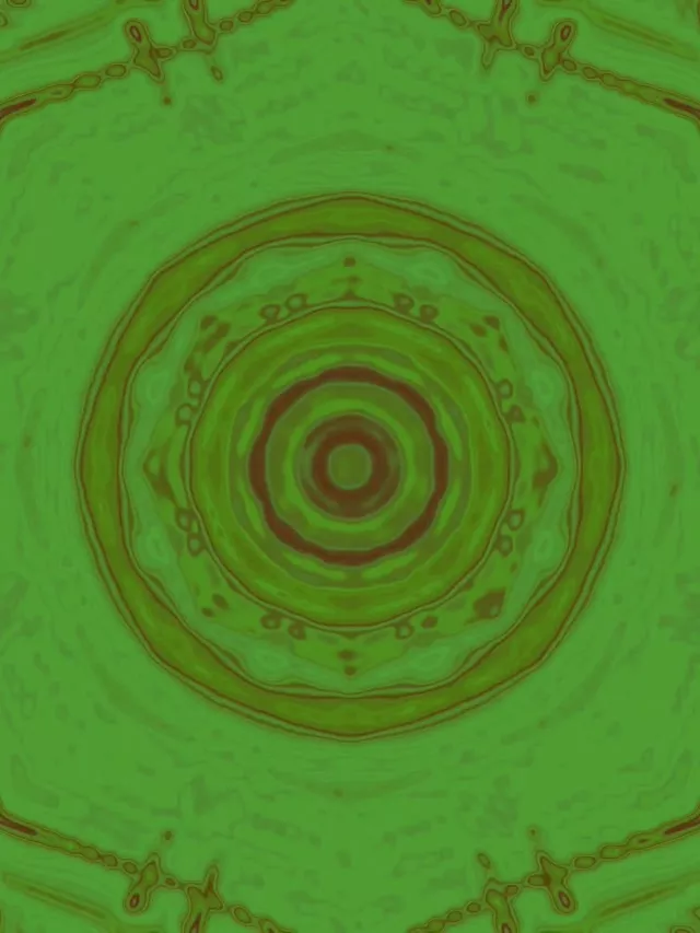 Tunnel Neon Verde Cerchi Ondulanti VjLoops 3:4 iPad Portrait 60fps Screensaver