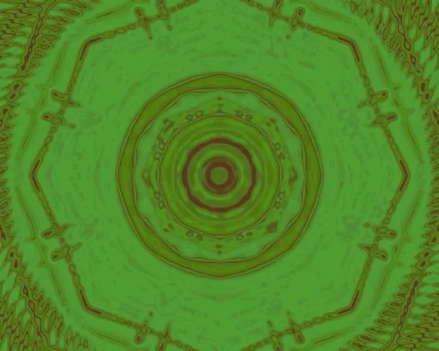 Túnel de Neó Vòrtex Ondulació Verd VJ Loop 5:4 Industrial 60fps Estalvi de Pantalla