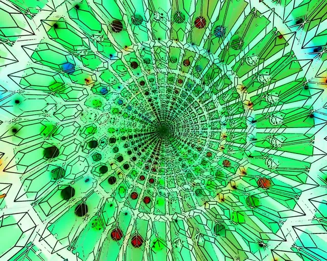 Túnel Neon Verde Protector de Pantalla 5:4 industrial 60fps VJ Loop PC Laptop