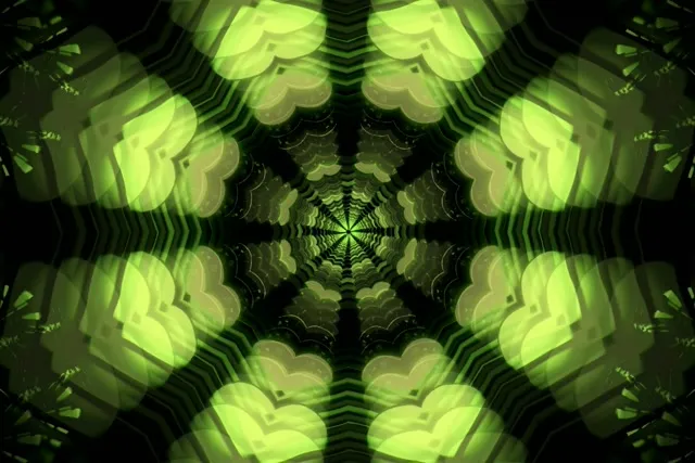 Neon Tunnel Spiraling Kaleidoscope Vortex 3:2 Surface 60fps Screensaver Loop