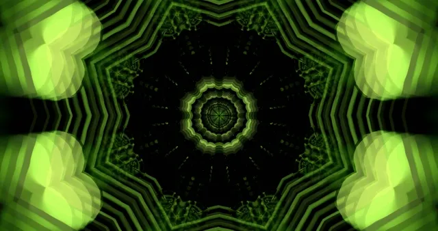 Green Neon Tunnel VJ Animation 4K UHD 60FPS Screensaver Laptop