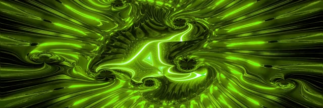 Green Neon Tunnel VJ Loop 3:1 Ultrawide 60fps Screensaver Motion