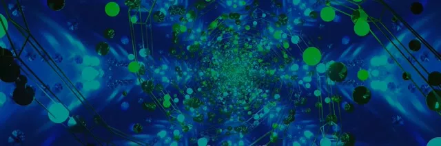 Tunel Neonowy Zielony Bąbelek Wir VJLoops 3:1 Triple Wide 60fps Wygaszacz