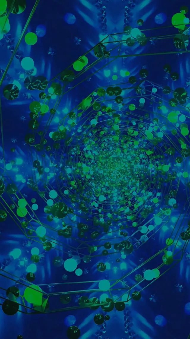 تونل نئون گردباد حباب سبز VJ Loop 9:16 Reels 60fps محافظ صفحه