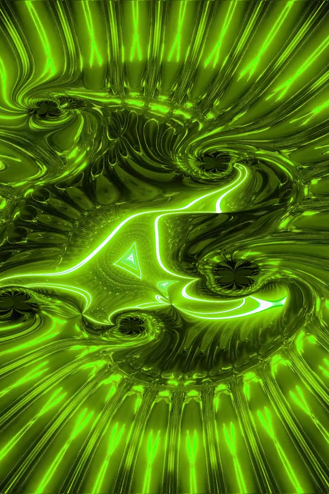 Green Neon Tunnel VJ Loop 9:16 60fps Screensaver Motion Background