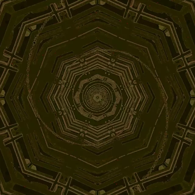 Neon Tunela Oktogonoa Zurrunbiloa VJ Loop 1:1 Karratua 60fps Pantaila-babeslea