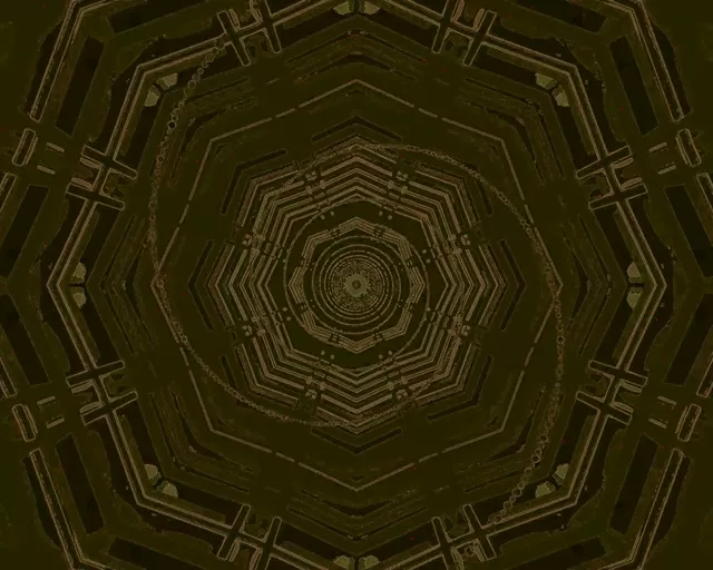 מנהרת ניאון Octagon Vortex 5:4 Industrial 60fps Screensaver VJ Loop