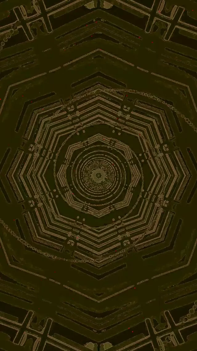 Neon Tunnel Spiralende Oktagon Hvirvel Grøn VJ Loop 9:16 Reels 60fps Pauseskærm