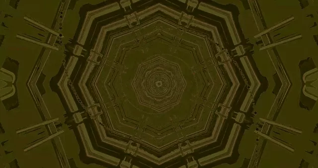 Green Octagon Neon Tunnel 4K UHD 60fps Screensaver VJ Loop