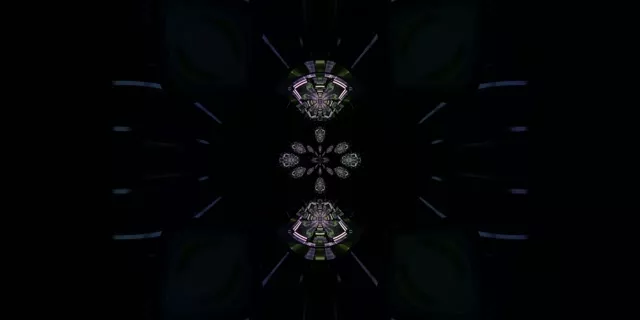 Túnel de Neón Caleidoscopio Vórtice - 2:1 Univisium 60fps Screensaver Loop