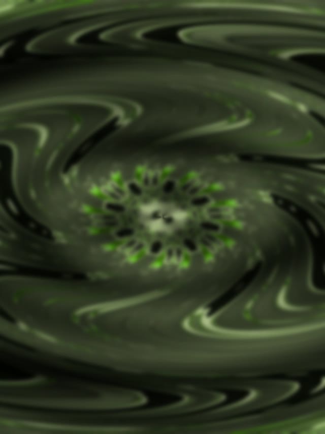 Green Spiral Neon Tunnel VJ Loop 3:4 iPad Portrait 60fps Screensaver