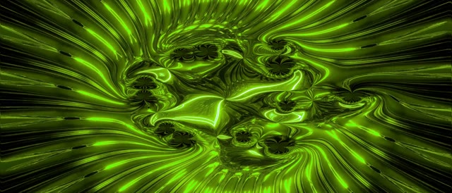 Green Swirling Neon Tunnel VJ Loop 21:9 Ultrawide 60fps Screensaver