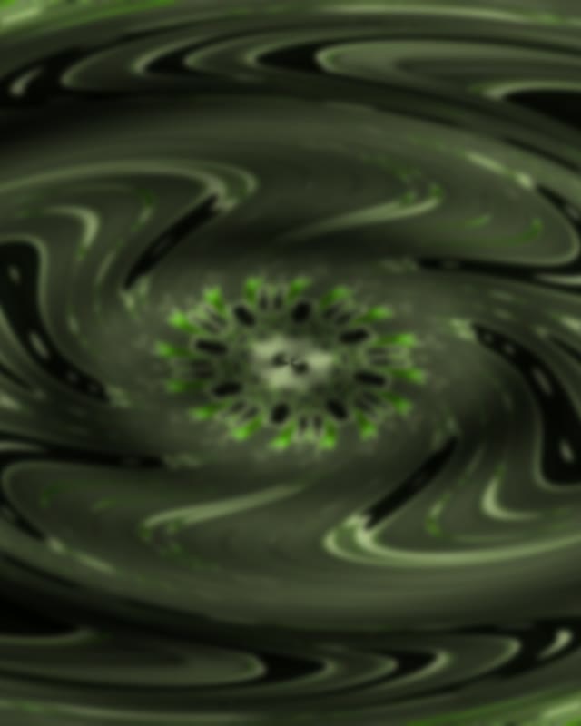 Green swirling neon tunnel with glowing particles | 4:5 Instagram screensaver | 60fps VJ loop