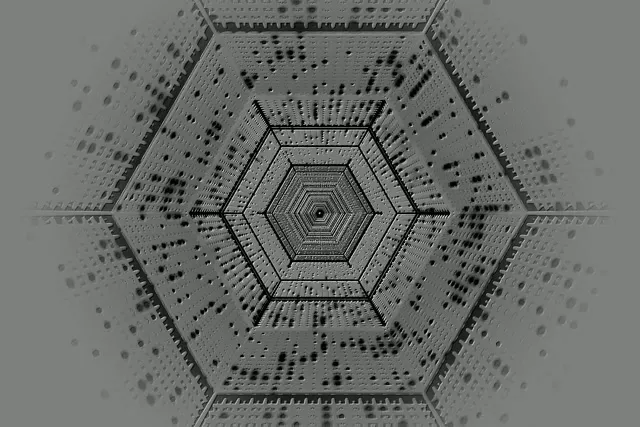हेक्सागन नियोन टनल ग्रे फ्रैक्टल 3:2 surface 60fps स्क्रीनसेवर VJ Loop