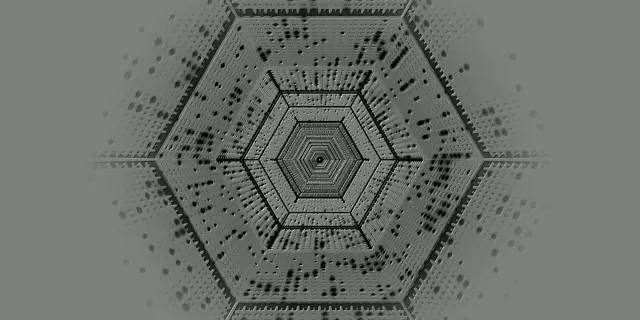 Hexagon Neon Tunnel Screensaver 2:1 Univisium 60fps VJ Loop