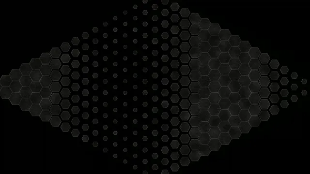 Honeycomb pattern design on black background for modern decor