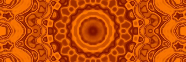 네온 터널 오렌지 만다라 소용돌이 Vj Loop 3:1 트리플 와이드 60fps 화면보호기