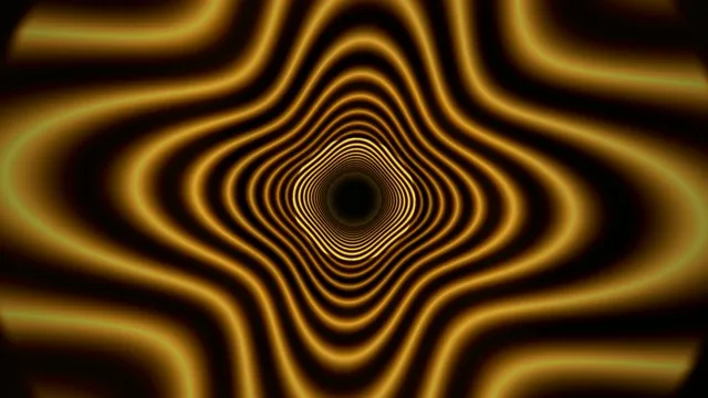 Hypnotic gold concentric waves 4K UHD widescreen motion background
