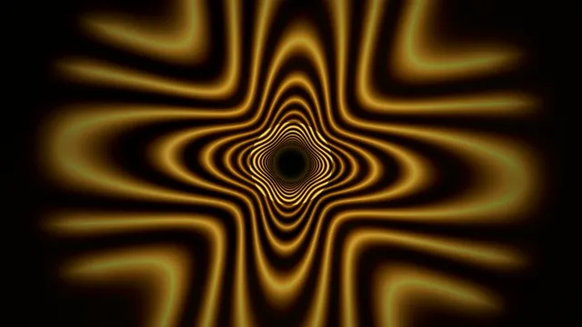 Hypnotic gold tunnel vortex 4K UHD motion background loop