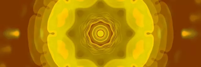 Twnnel Neon Concentric Cylchau Aur Hypnotic 3:1 Ultrawide 60fps VJ Loop Screensaver