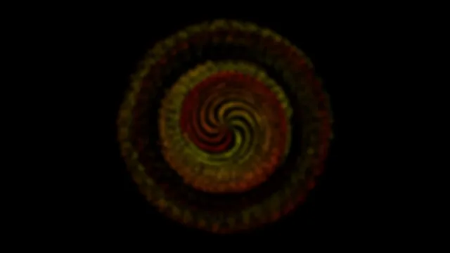 Hypnotic Golden Red Spiral Vortex Animation