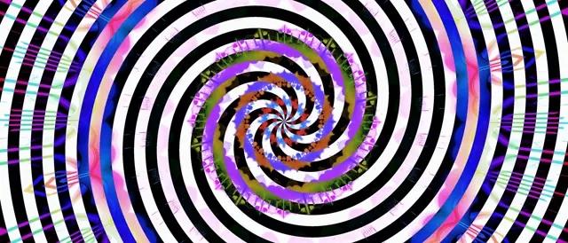 Neon Tunnel Hypnotic Spiral Vortex VJ Loop 21:9 Ultrawide 60fps Screensaver