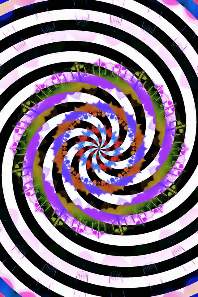 Neon Tunel Hipnotična Spirala Vrtinec 2:3 Foto Pokončno 60fps Ohranjevalnik Zaslona VJLoops