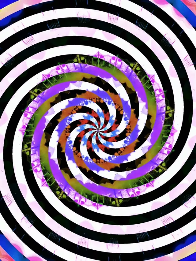 Terowong Neon Pusaran Spiral Hipnotik VJLoops 3:4 iPad Potret 60fps Screensaver