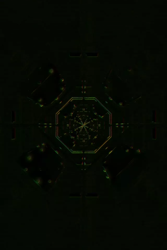 Hypnotic Octagon Neon Tunnel VJ Loop 2:3 Portrait 60fps Screensaver