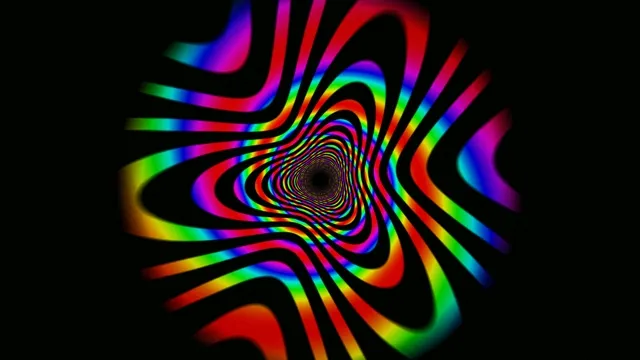 Hypnotic rainbow spiral tunnel 4K motion background loop