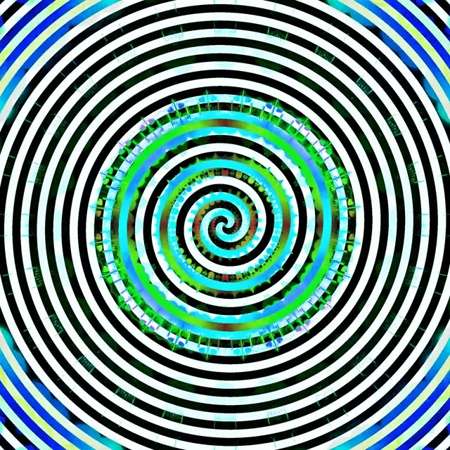 Túnel de Neó Espiral Hipnòtic Vòrtex VJ Loop 1:1 Quadrat 60fps Protector de Pantalla