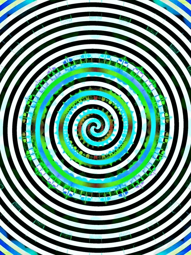 Túnel de Neón Vórtice Espiral Hipnótico Salvapantallas 3:4 iPad Vertical 60fps VJ Loop