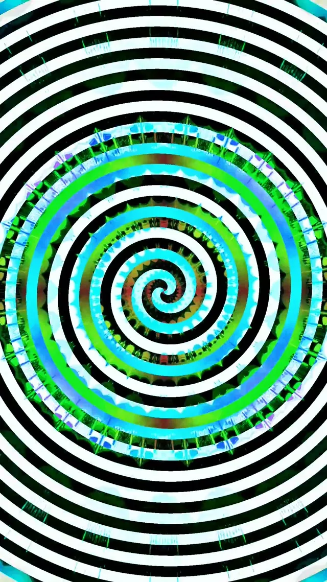 Neonový Tunel Hypnotická Spirála Vír 9:16 Reels 60fps Spořič VJ Loop