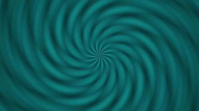 Hypnotic teal spiral vortex 4K UHD motion background loop