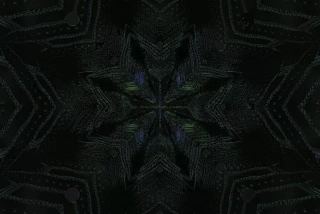 Kaleidoscope Neon Tunnel 3:2 Surface 60fps VJ Loop Screensaver