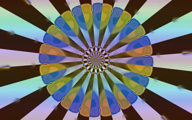 تونل نئون کالیدوسکوپ شکوفایی 16:10 مک بوک 60fps محافظ صفحه VJ Loop