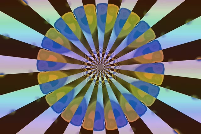 Túnel Neón Caleidoscopio Explosión Flor VJ Loop 3:2 Surface 60fps Salvapantallas