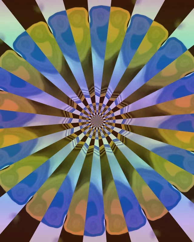 Explosió de Flor de Caleidoscopi Túnel de Neó VJLoops 4:5 Instagram 60fps Protector de Pantalla