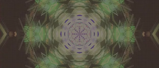 Neon Tunnel Kaleidoscope Mandala Vj Loop 21:9 Ultrawide 60fps Screensaver