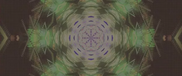 Neon Tünel Kaleidoskop Mandala VjLoops 2.39:1 Cinemascope 60fps Ekran Koruyucu