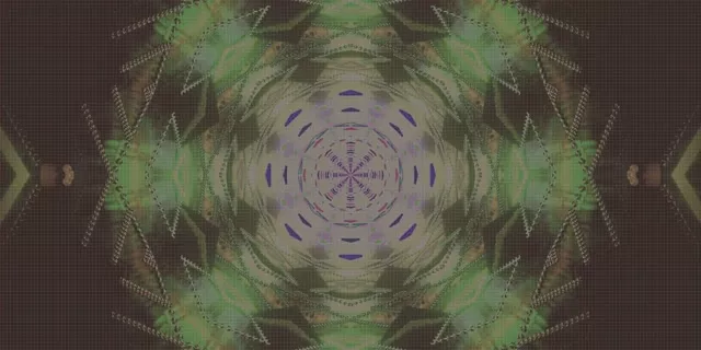 নিয়ন টানেল ক্যালিডোস্কোপ ম্যান্ডালা Vj Loop 2:1 ইউনিভিশিয়াম 60fps স্ক্রিনসেভার