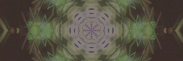 อุโมงค์นีออน กล้องเพชร Mandala VJ Loop 3:1 Triple Wide 60fps Screensaver