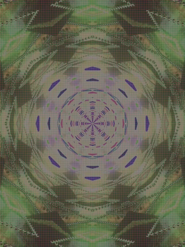 Terowong Neon Pusaran Mandala VJLoops 3:4 iPad Potret 60fps Screensaver