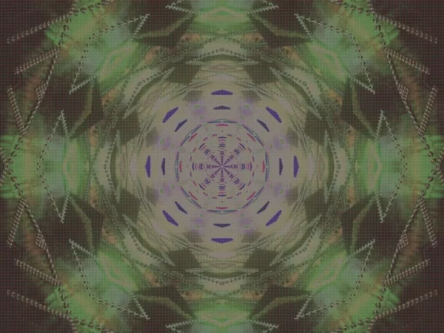 Terowong Neon Mandala VJLoops 4:3 Klasik 60fps Screensaver