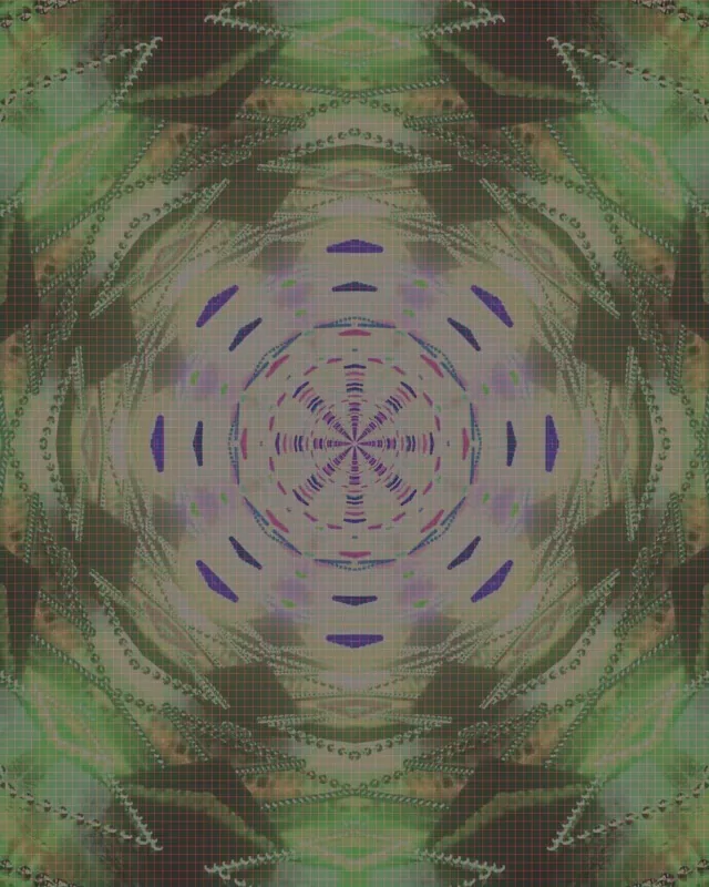 Neonowy Tunel Kalejdoskop Mandala VJ Loop 4:5 Instagram 60fps Wygaszacz