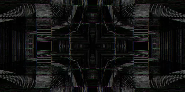 Kaleidoscope Neon Tunnel VJ Loop 2:1 Univisium 60fps Screensaver