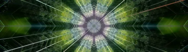 Kaleidoscope Neon Tunnel VJ Loop 32:9 Ultrawide 60fps Screensaver