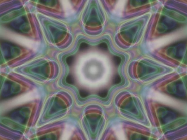 Terowongan Neon Kaleidoscope VJLoops 4:3 Classic 60fps Screensaver Motion Background