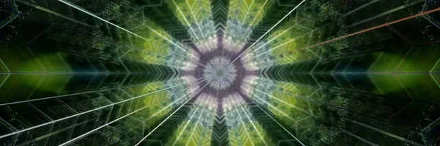 Kaleidoszkóp Neon Alagút Vortex 3:1 Triple Wide 60fps Képernyővédő VJLoops